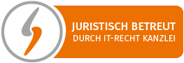 Juristisch betreut durch die IT-Recht Kanzlei