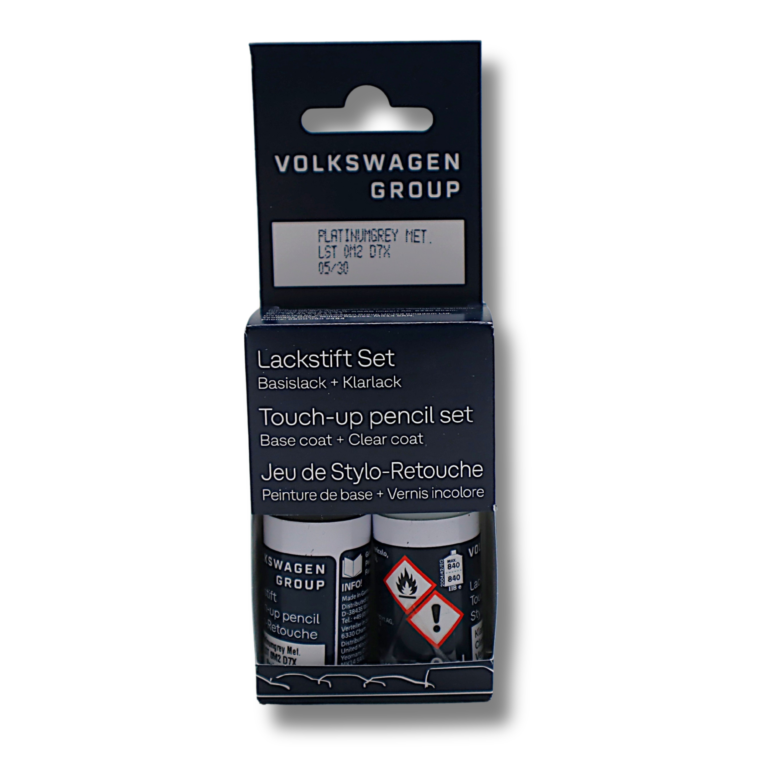 Original Audi VW SEAT Skoda Lackstiftset LD7X platinumgrey-metallic  - LST0M2D7X