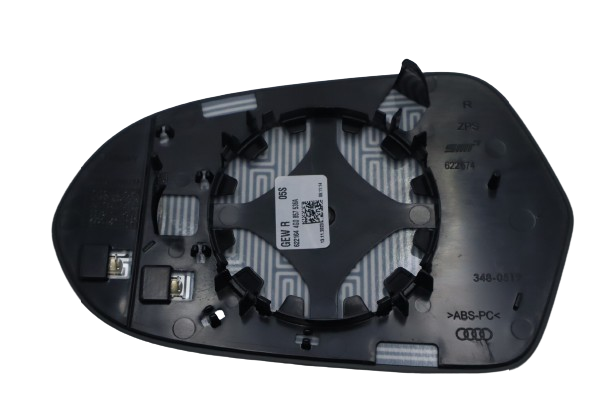 Original Audi A6 S6 RS6 Spiegelglas rechts konvex mit Trägerplatte Außenspiegel