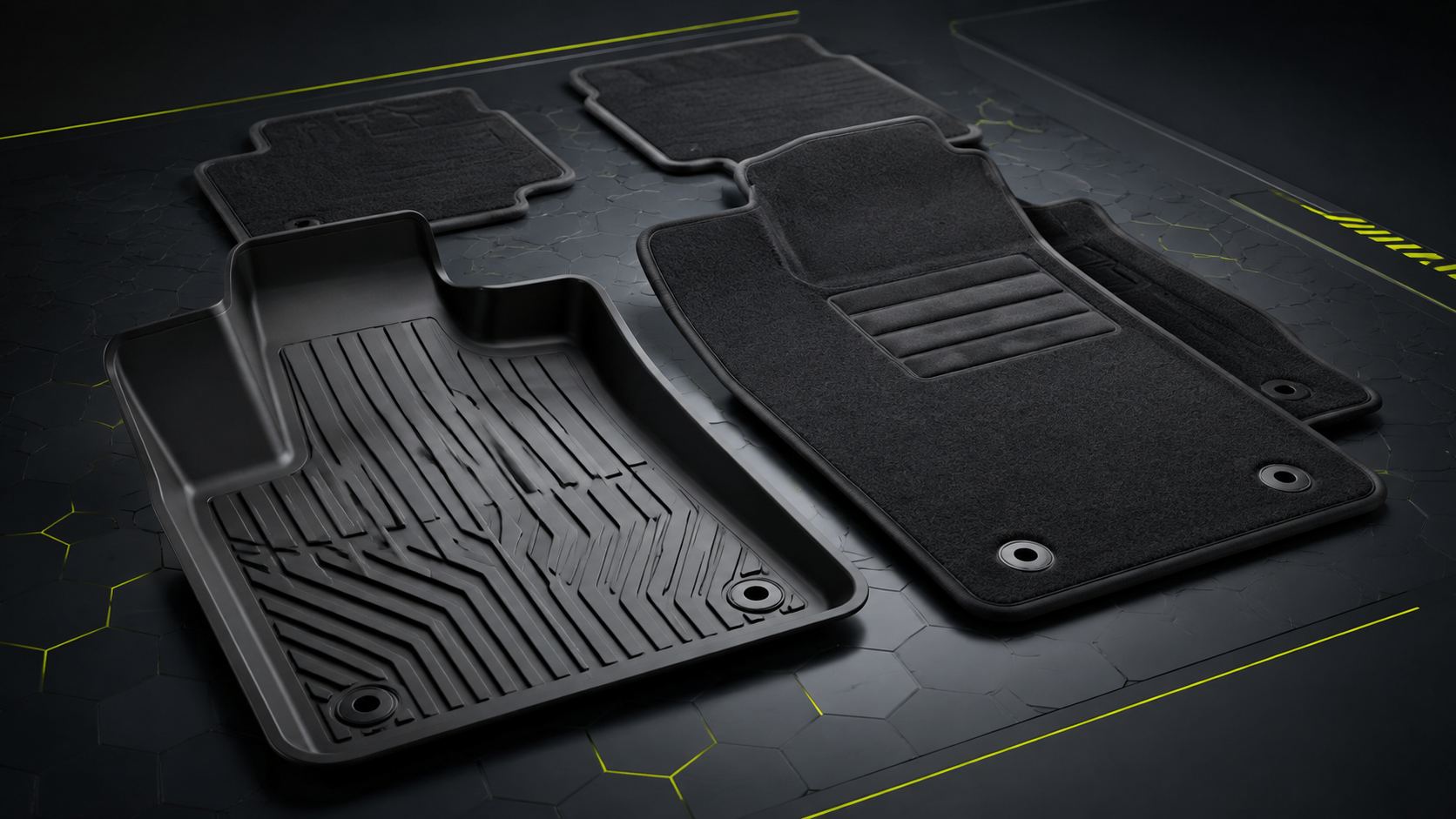 Original Fußmatten, Gummifußmatten und Textilfußmatten für Audi, VW, Škoda, SEAT, CUPRA und Porsche