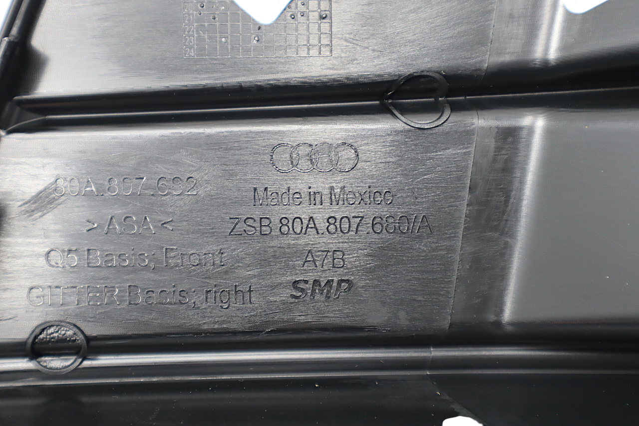 Original Audi Q5 Luftführungsgitter rechts anthrazit