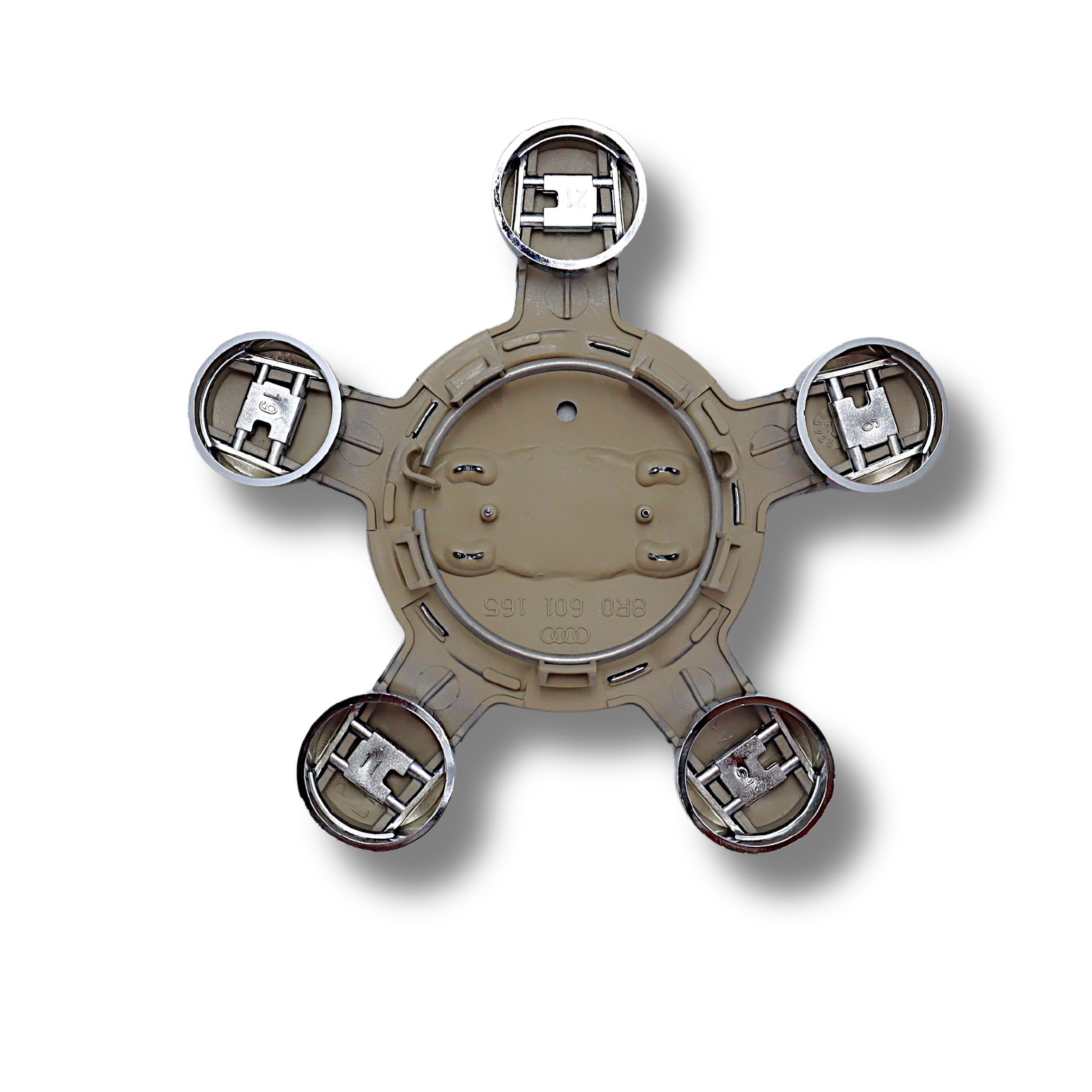 Original Audi A3 A4 Q3 Q5 silber Felgensterne Radzierkappe Felgendeckel Nabendeckel  8R0601165