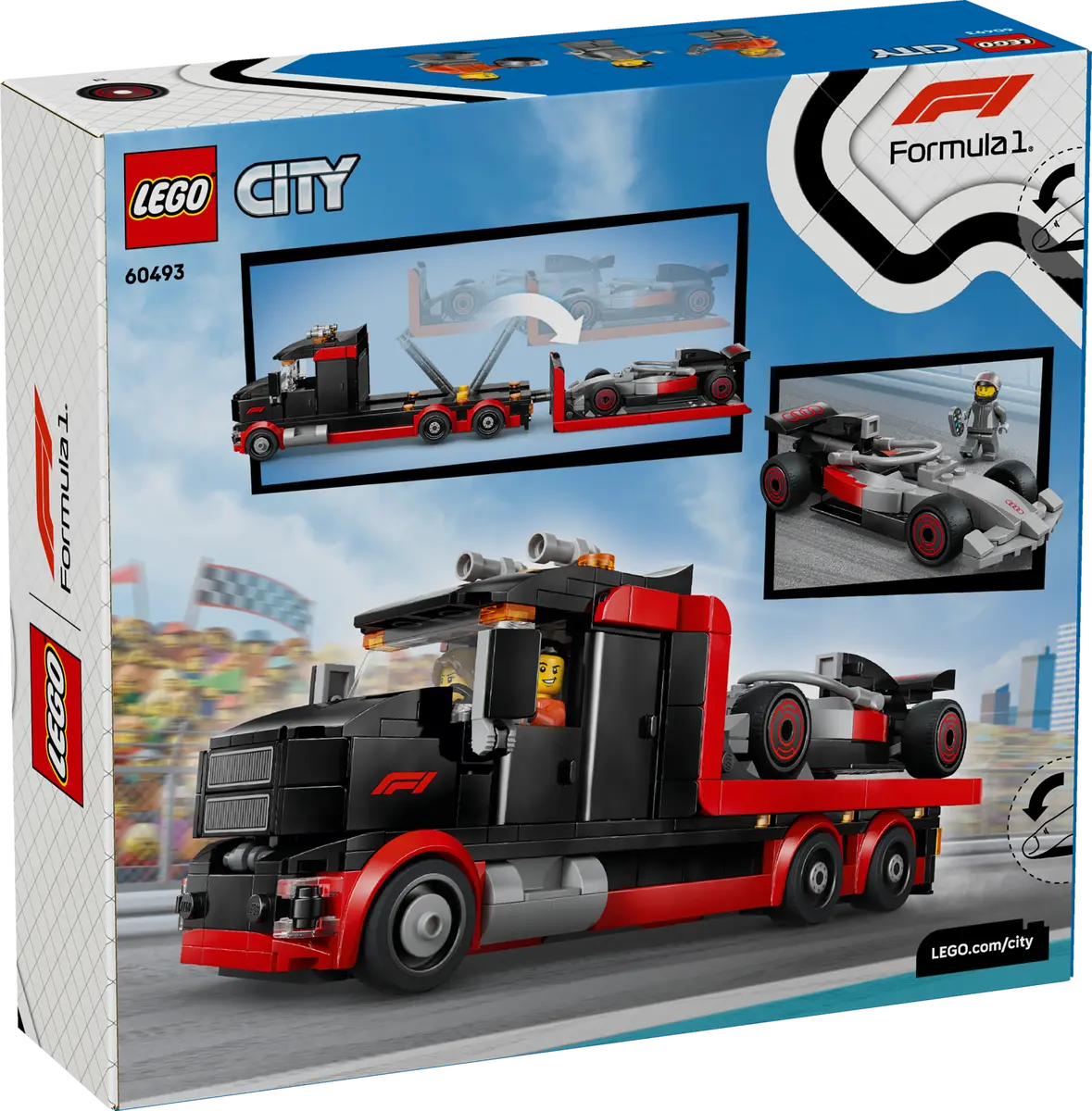 Original Lego City Audi F1® grau/rot/schwarz mit F1® D. Truck schwarz - 3202600020