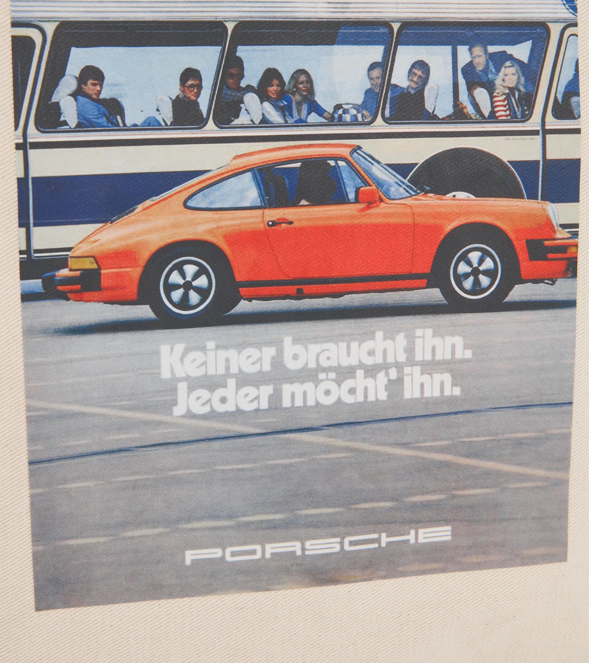 Original Porsche Canvas Bag Retro Tasche,  beige - WAP8100010TFWR