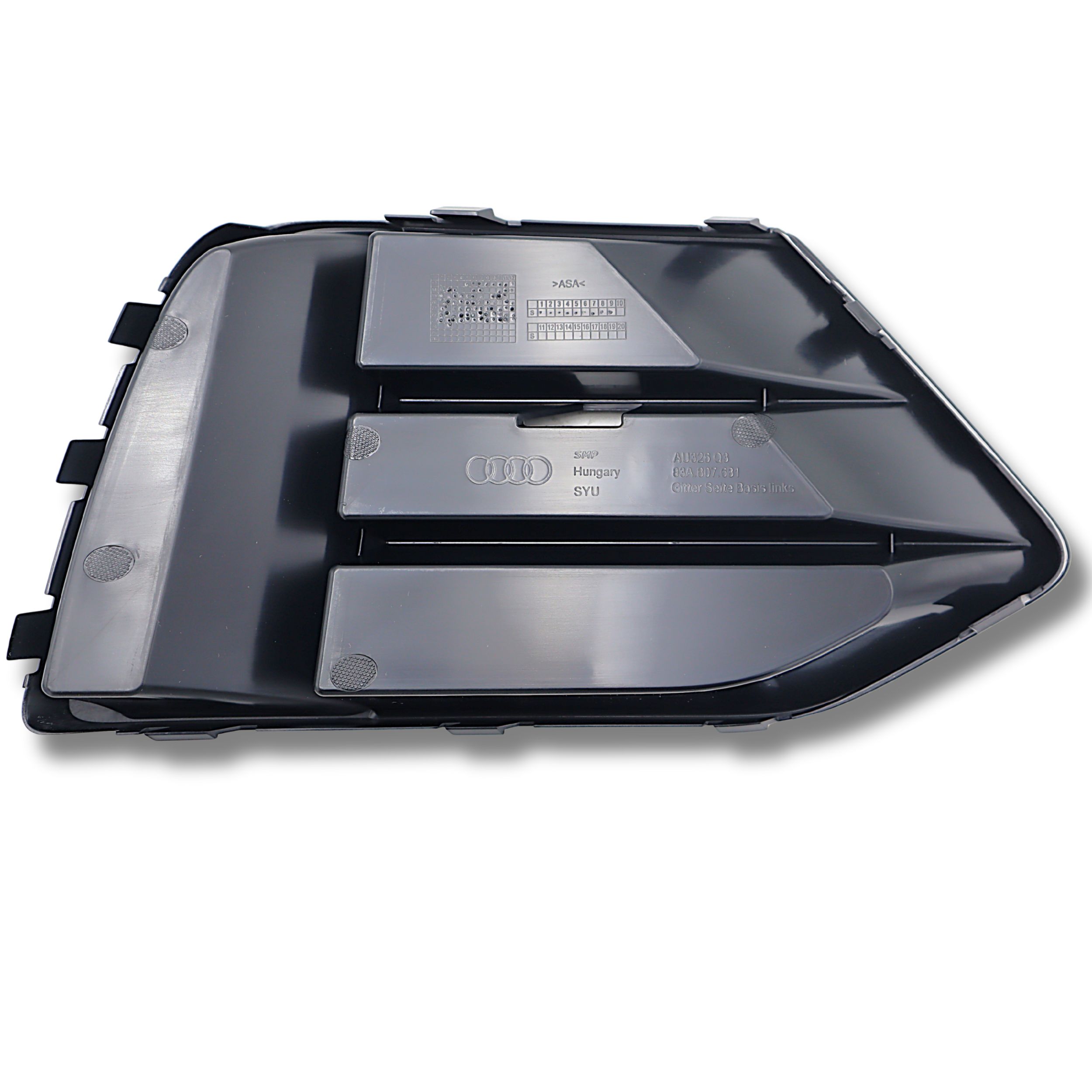 Original Audi Q3 Luftführungsgitter links satinschwarz