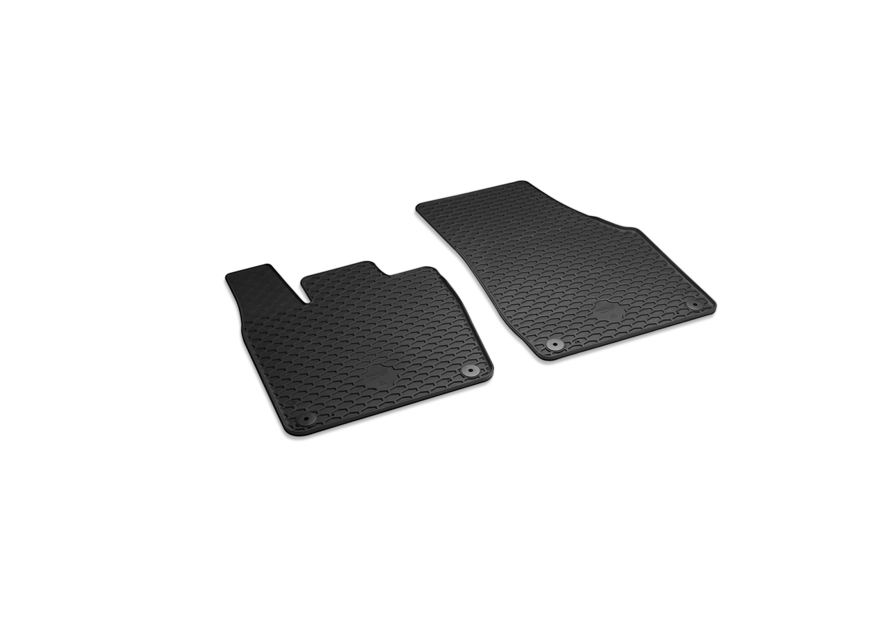 Original VW ID.7 Satz Allwetterfußmatten Gummimatten Set vorne & hinten mit Druckknopf-Befestigung