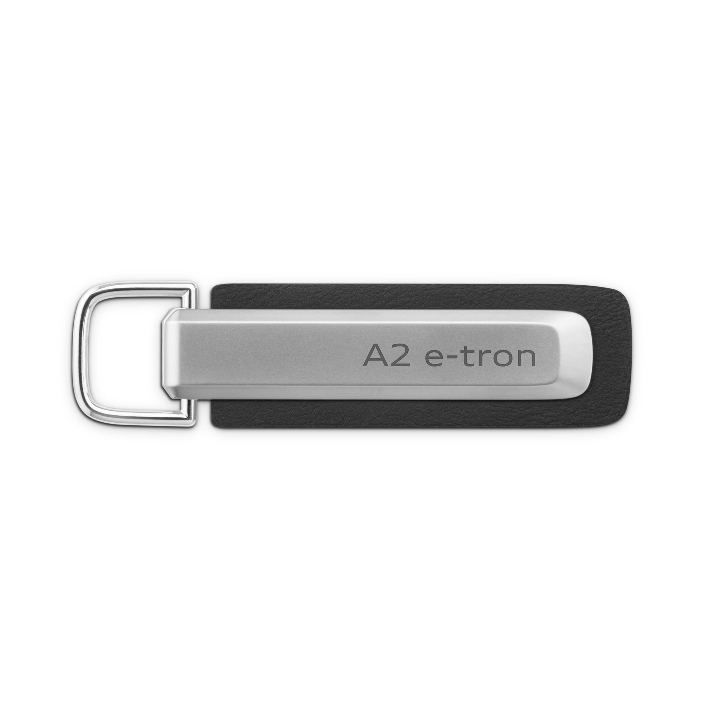 Original Audi Schlüsselanhänger A2 e-tron, silber /schwarz - 3182600100