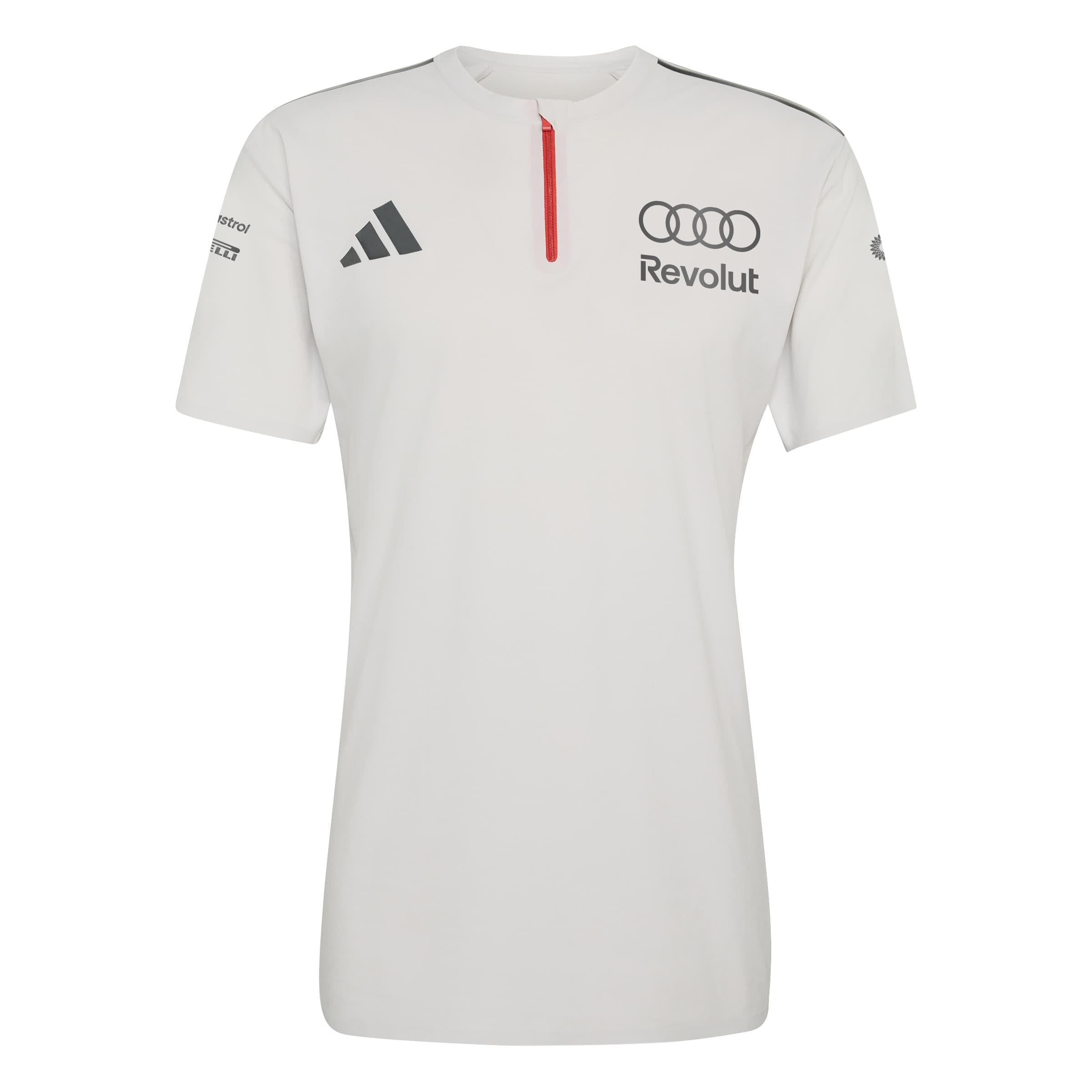 Original Audi Formel 1 Fan Polo kurzarm Herren, weiß - 313260250-Konfig