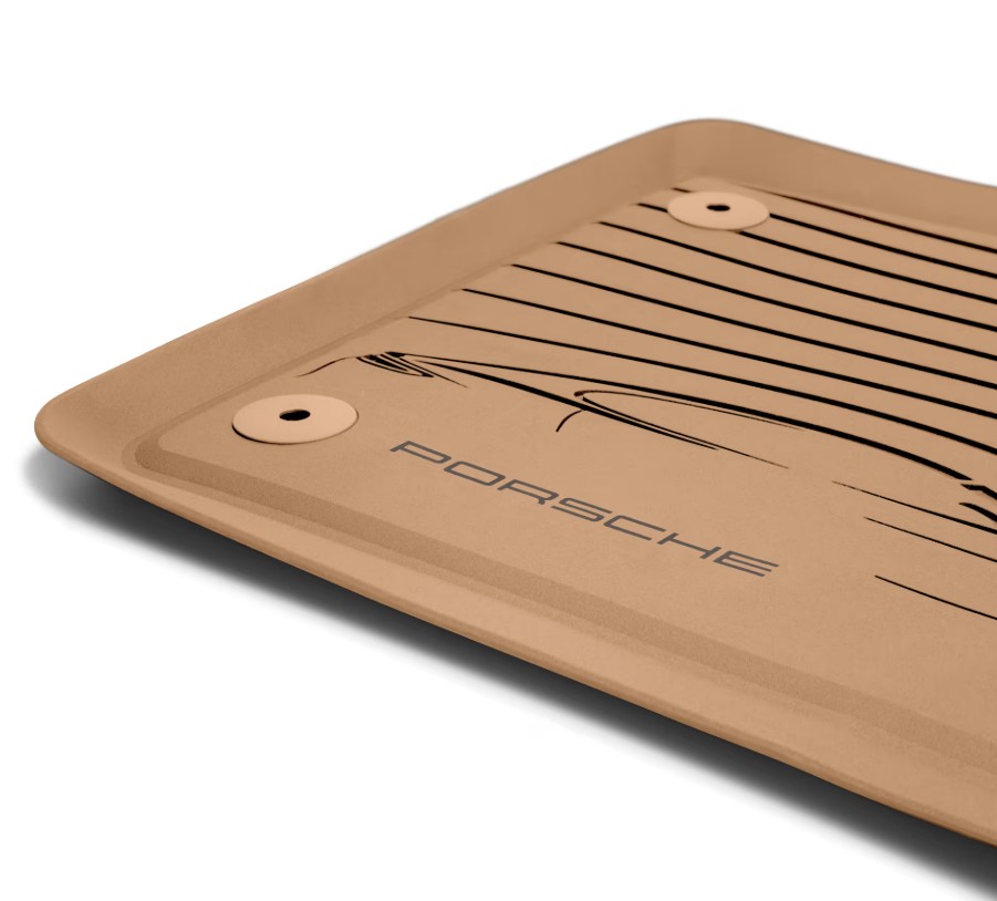 Original Porsche Allwetter-Fußmatten in Luxorbeige - Panamera ( Farbe: Beige ) - 971044800B 4H0
