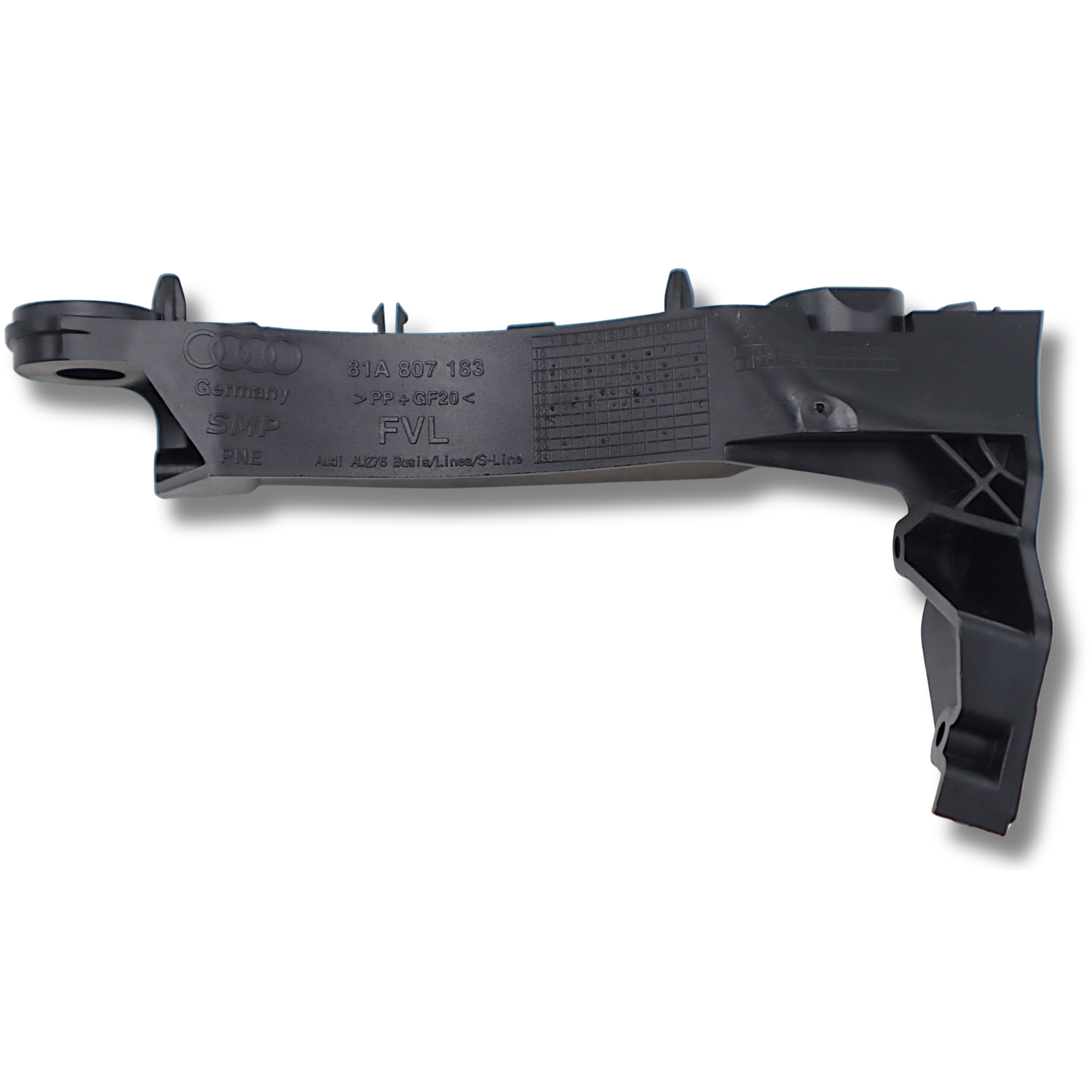 Original Audi Q2 Führungsteil vorne links für Stossfängerträger