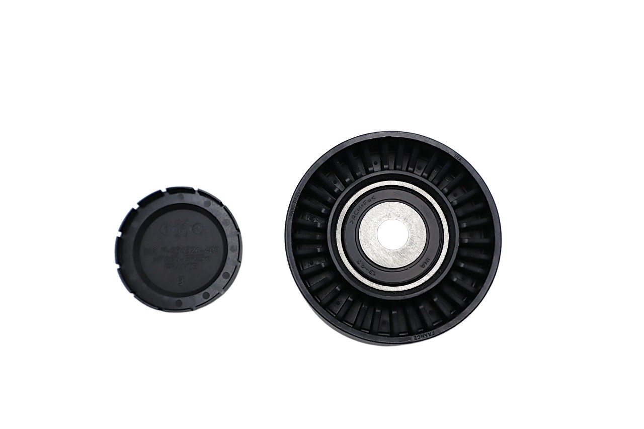 Original Audi A8 Umlenkrolle links für Doppelkeilrippenriemen