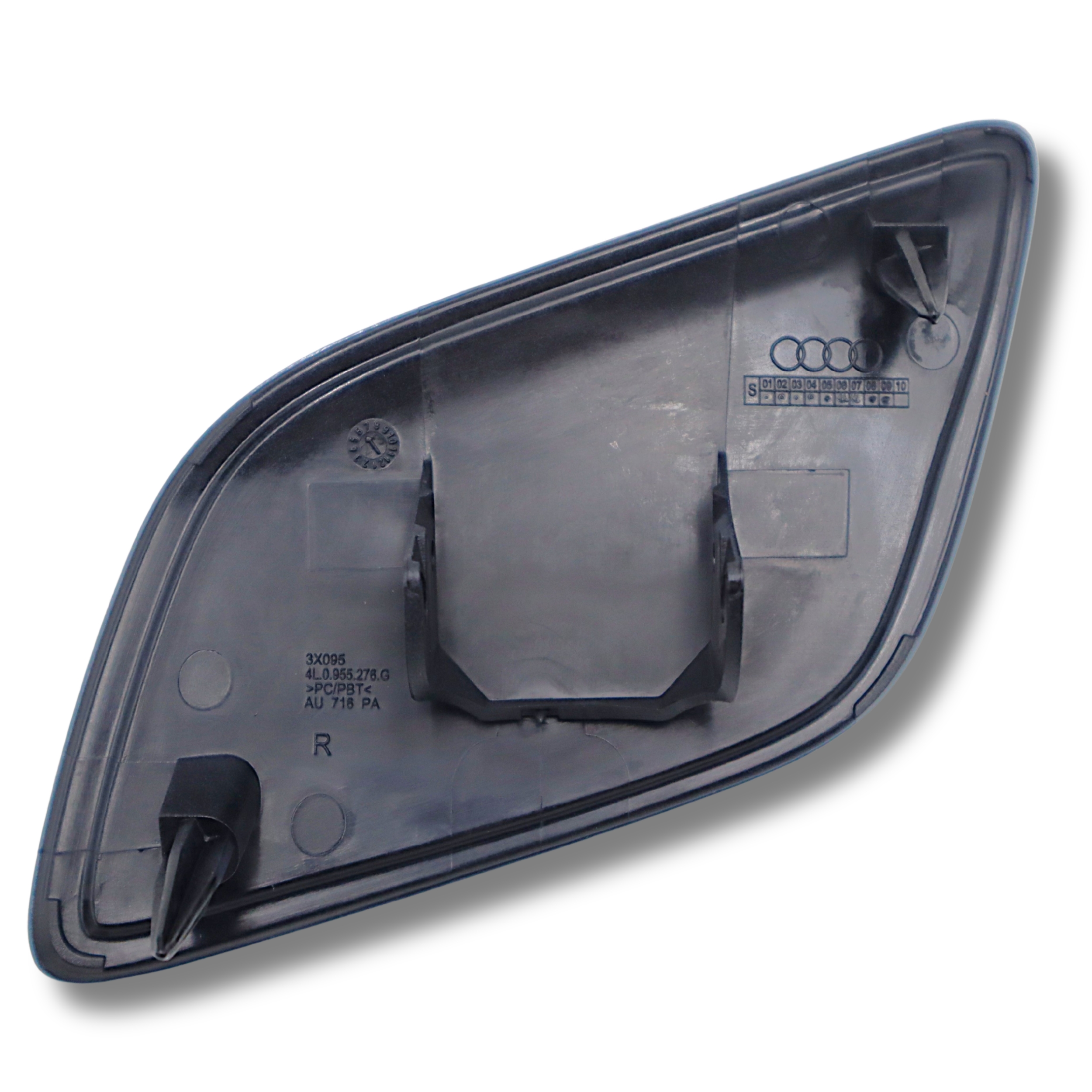 Original Audi Q7 Abdeckkappe Scheinwerferwaschanlage Stossfänger Kappe vorne rechts grundiert