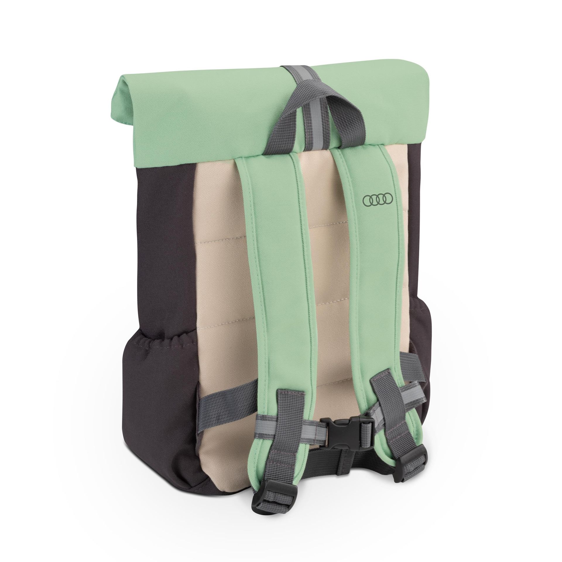 Original Audi Rucksack ADUI, Kinder, grau/grün