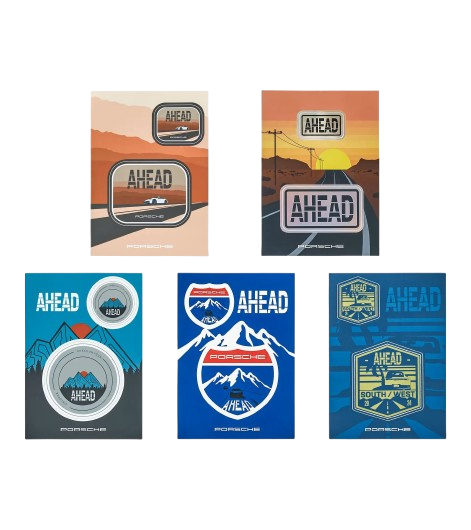 Original Porsche Sticker-Set AHEAD Ltd, mehrfarbig - WAP0508010SSTS