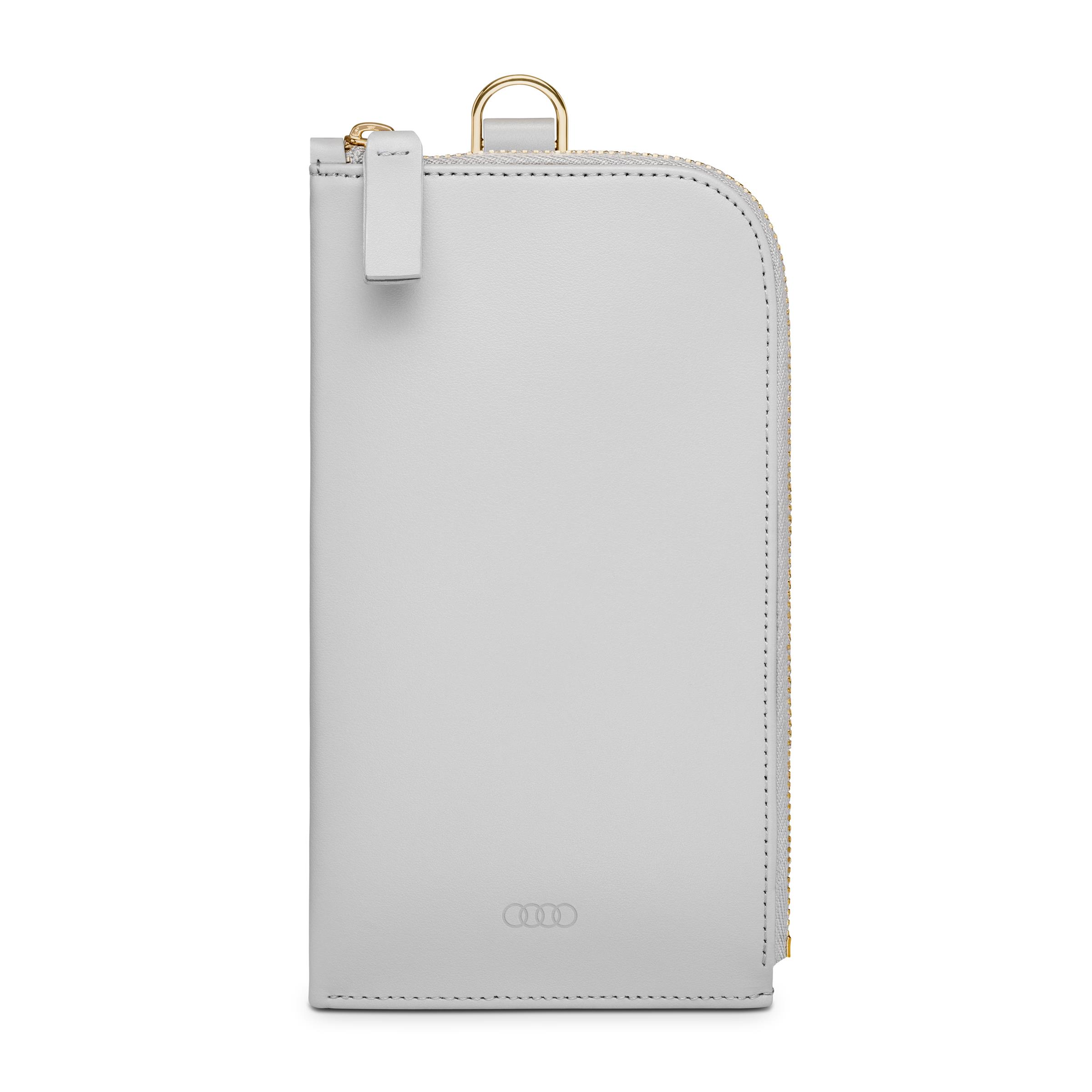 Original Audi Smartphone Etui Leder, Damen, grau