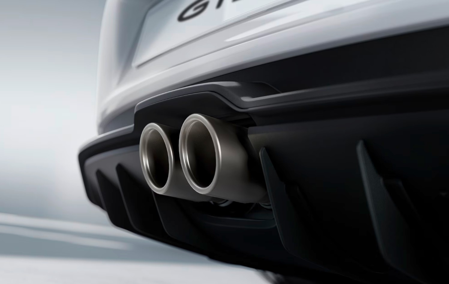 Original Porsche Titan Endrohrblenden für 992-1 GT3 - 9GT251697Q