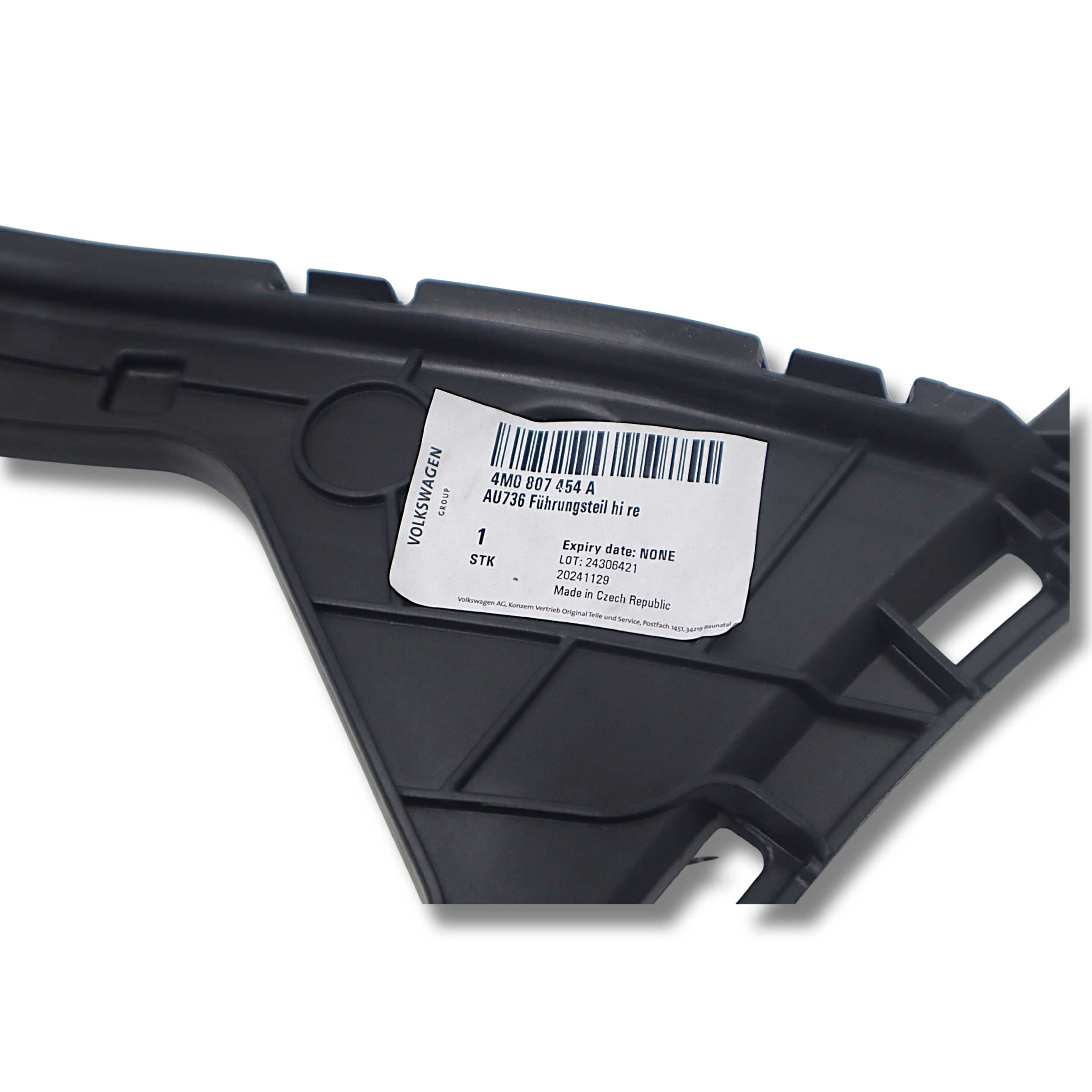 Original Audi Q7 Führungsteil hinten rechts für Stossfängerträger