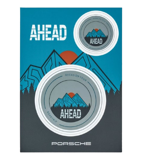 Original Porsche Sticker-Set AHEAD Ltd, mehrfarbig - WAP0508010SSTS