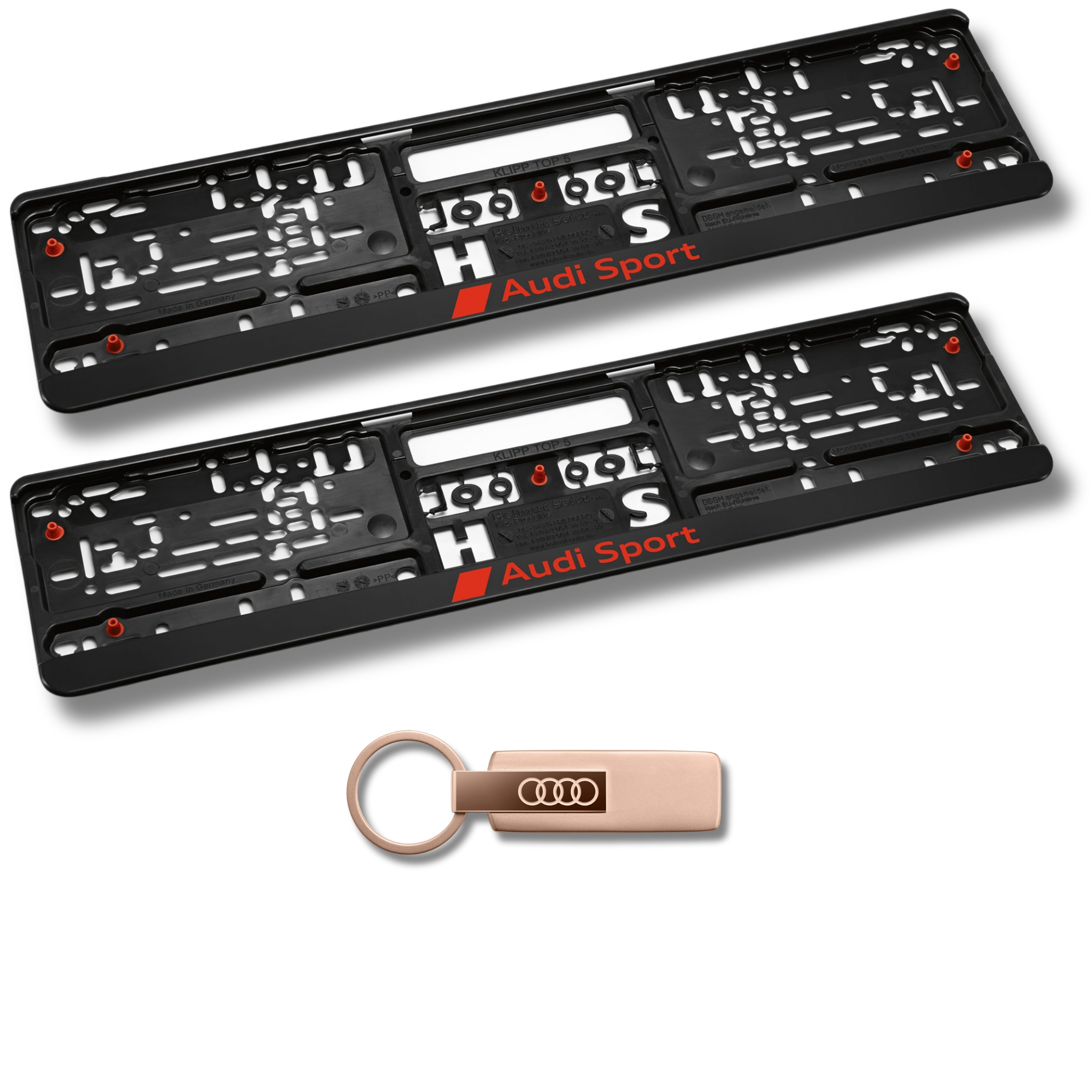 Aktionsset Audi Schlüsselanhänger Audi Ringe