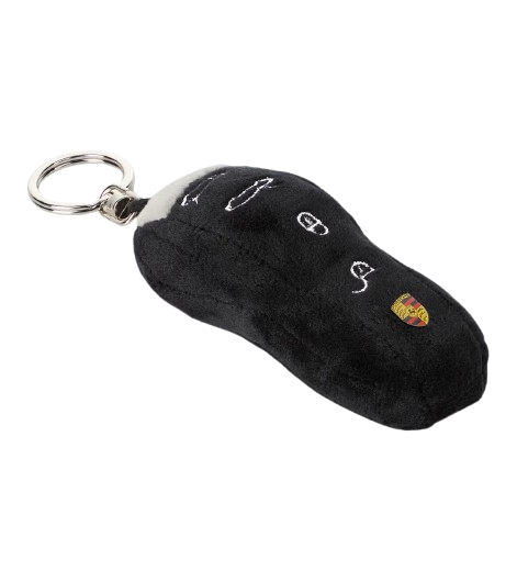 Original Porsche Schlüsselanhänger Plüsch Autoschlüssel, schwarz - WAP0500340TKPK