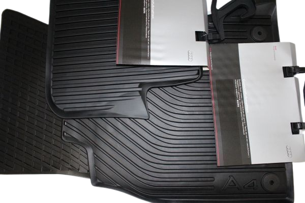 Original Audi A4 A5 Sportback Gummifußmattenset vorn & hinten schwarz 