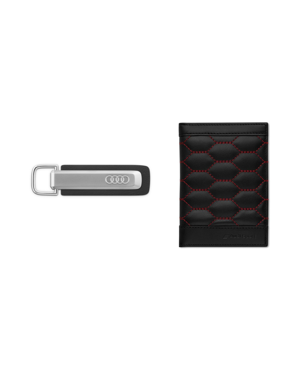 Original Audi Schlüsselanhänger mit Fahrzeugscheinhülle - 3182500100  3152201500