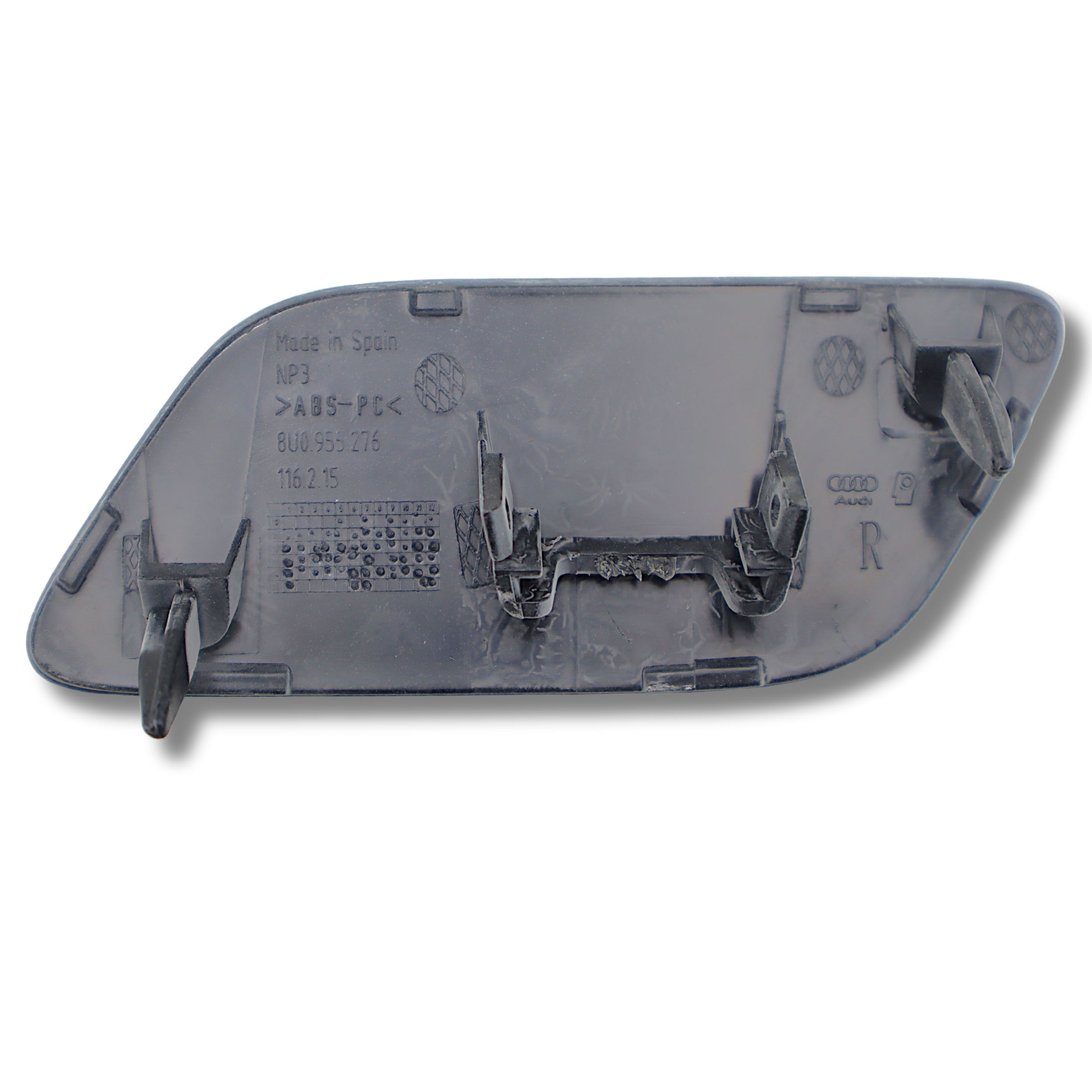 Original Audi Q3 Abdeckkappe Scheinwerferwaschanlage Stossfänger Kappe vorne rechts grundiert