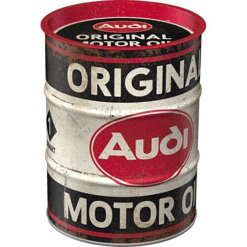 Original Audi Heritage Spardose, Blechdose