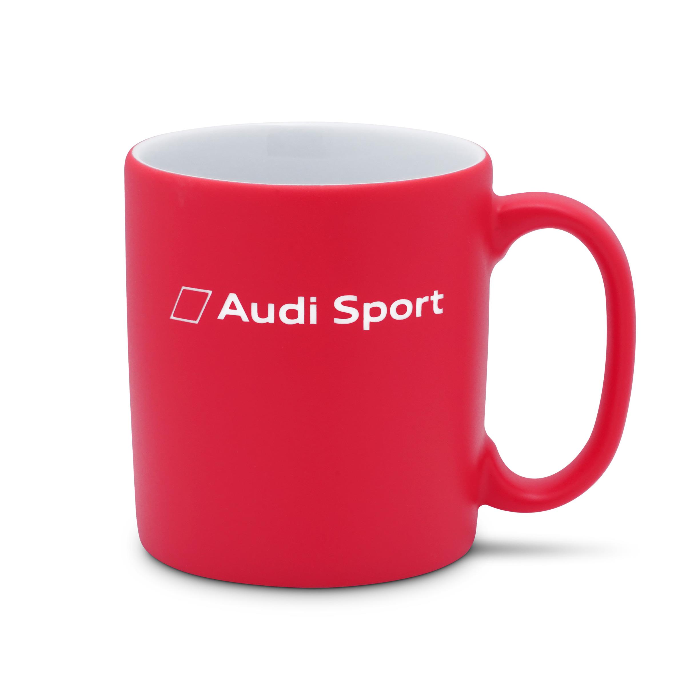 Original Audi Sport Tasse Kaffeetasse Porzellantasse Cafe Becher rot 