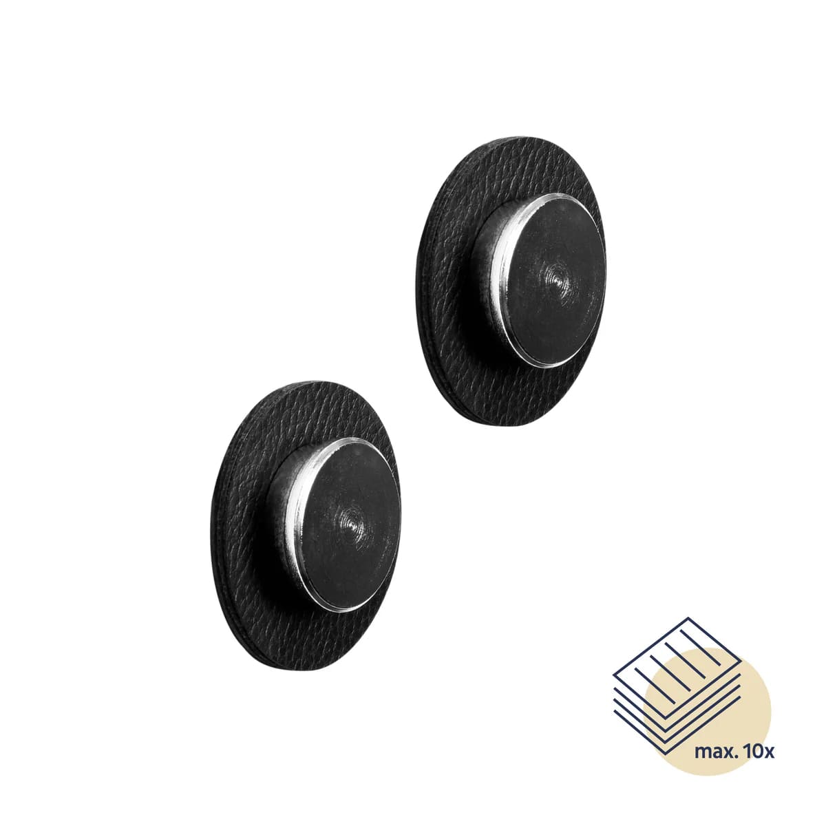 Silwy Magnet-Pins SMART inkl. Metall-Nano-Gel-Pads BLACK