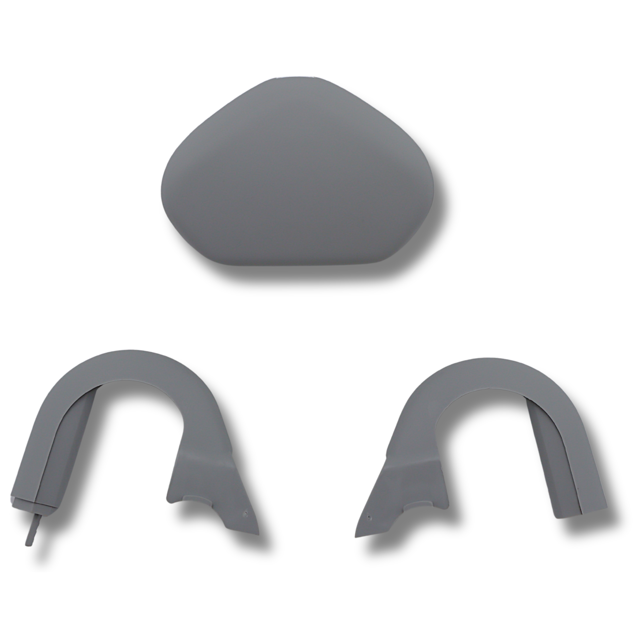 Original VW Caddy Polo Sharan Seat Alhambra Mii Skoda E-Citigo Abdeckkappe Gurthalter perlgrau