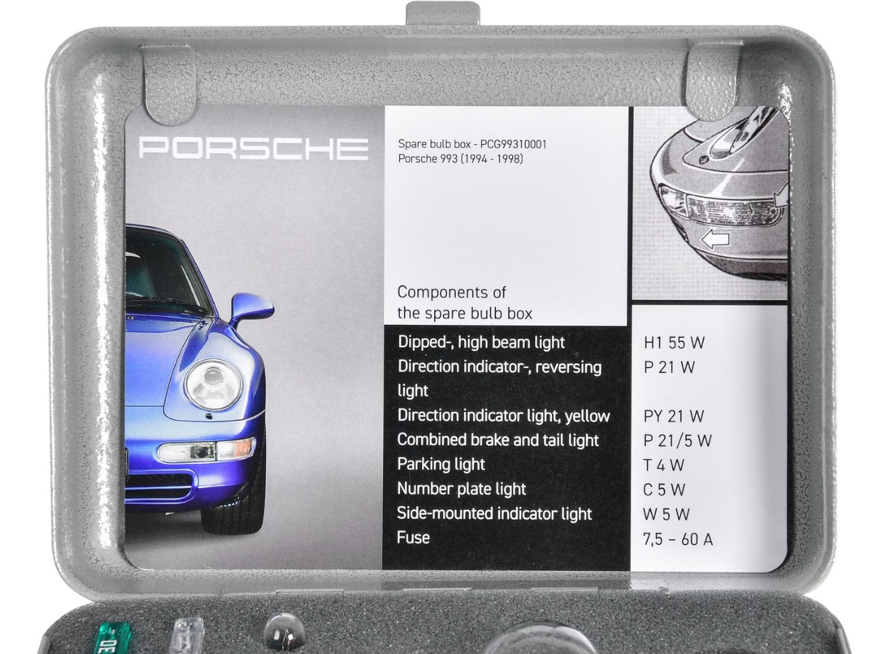 Original Porsche Ersatzlampenbox 993