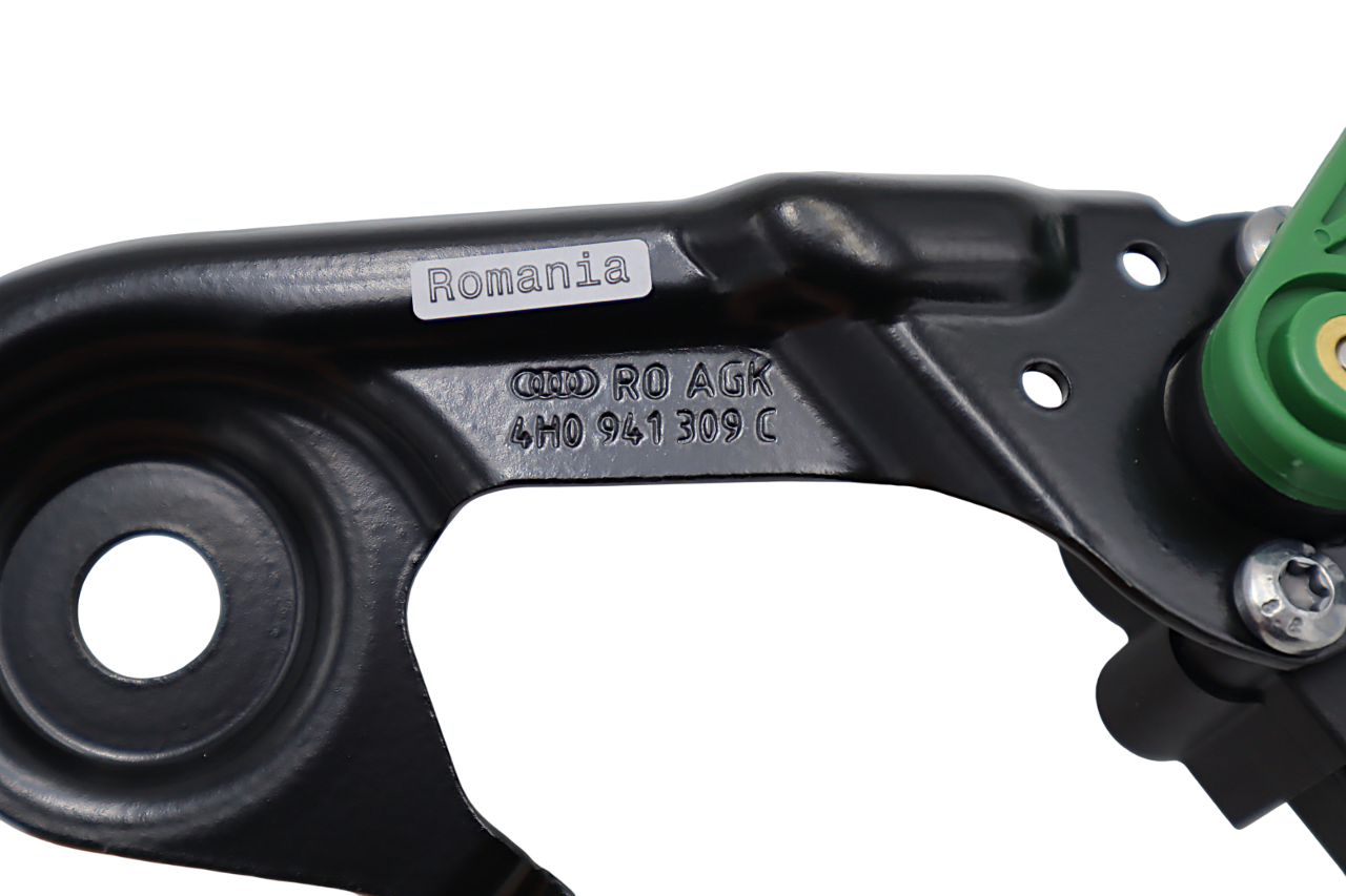 Original Audi A6 A7 Niveausensor mit Gestänge links hinten Leuchtweitenregelung Luftfederung