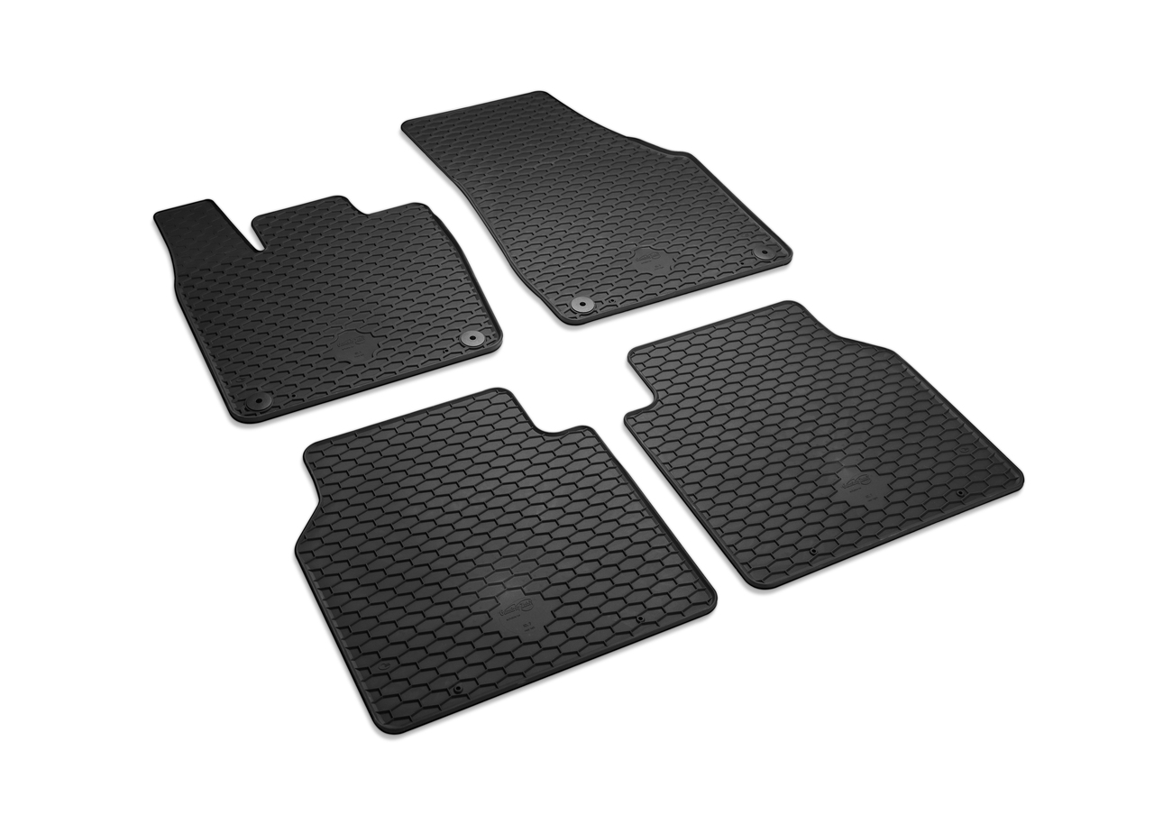 Original VW ID.7 Satz Allwetterfußmatten Gummimatten Set vorne & hinten mit Druckknopf-Befestigung