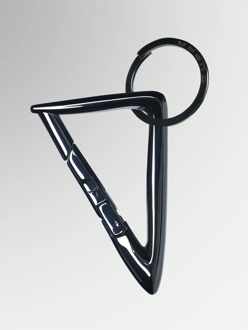 Original Cupra Schlüsselanhänger dreieckig gländend anodisiert Edelstahl  MAM x Cupra