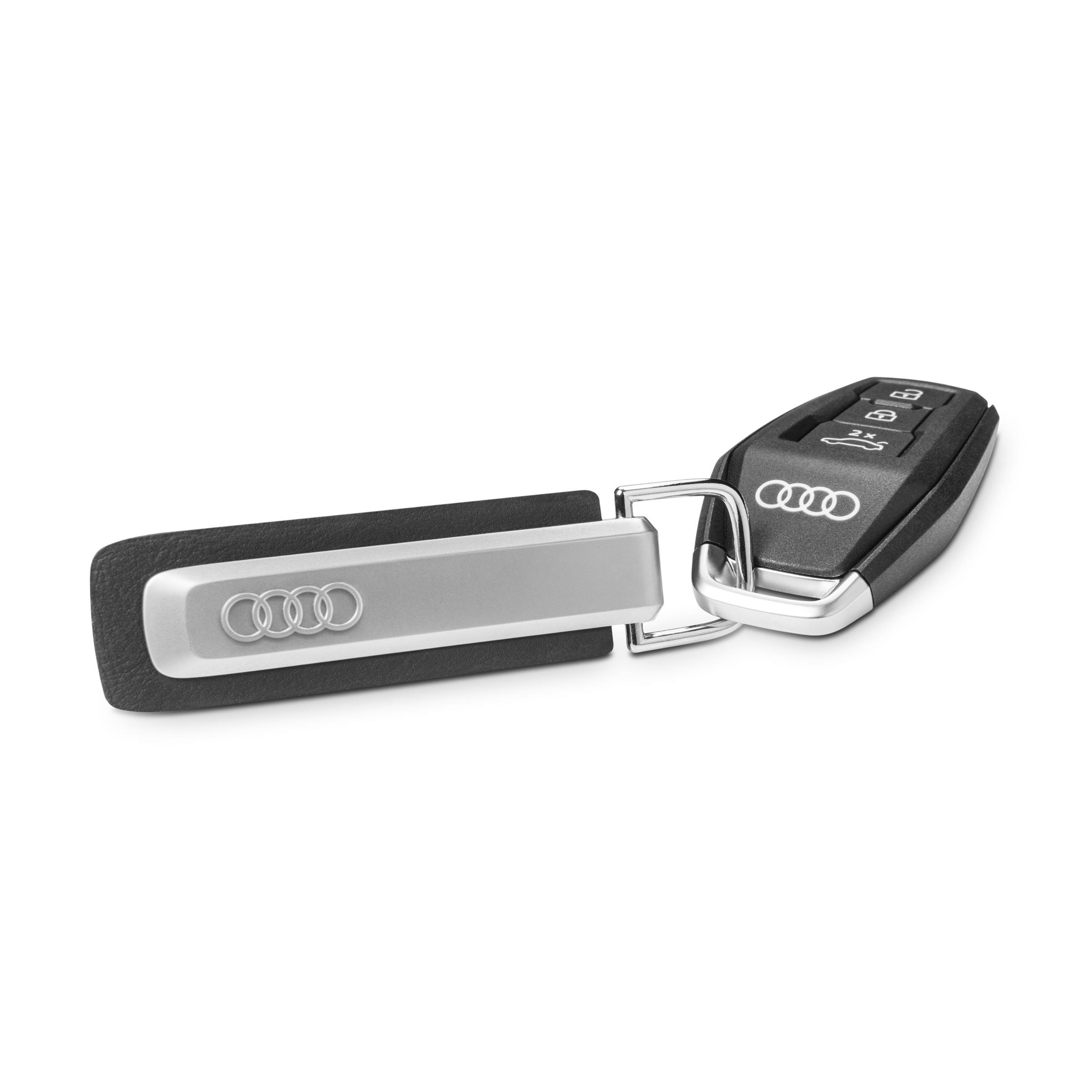 Original Audi Schlüsselanhänger Q9, silber/schwarz - 3182600200