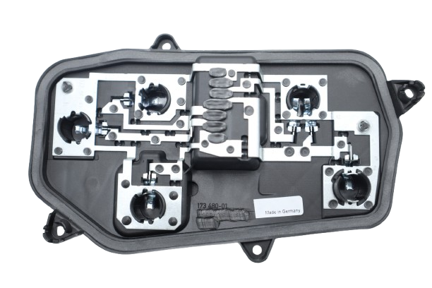 Original VW Transporter Multivan Caravelle Lampenträger Fassung hinten links