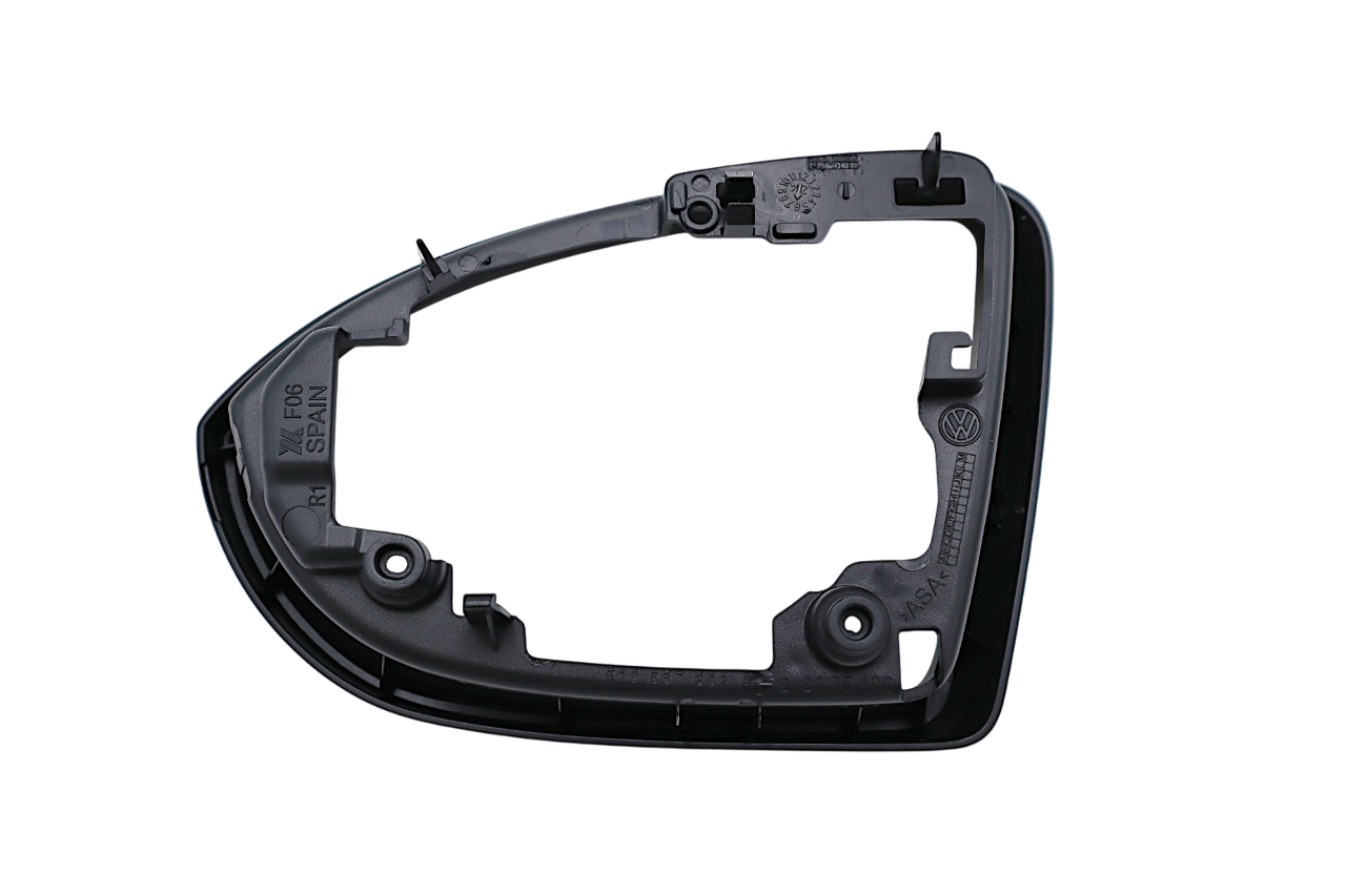 Original VW Touran Golf Sportsvan Spiegelrahmen satinschwarz rechts Blende Außenspiegel