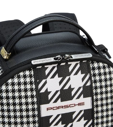 Original Porsche Rucksack Pepita - Porsche x Sprayground - schwarz,weiß - WAP03500426BBP