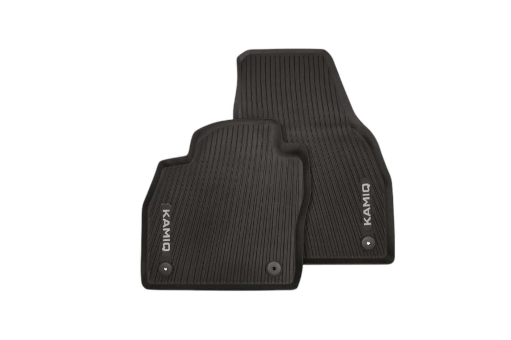 Original Skoda Scala Allwetterfußmatte Gummifußmatte schwarz vorn