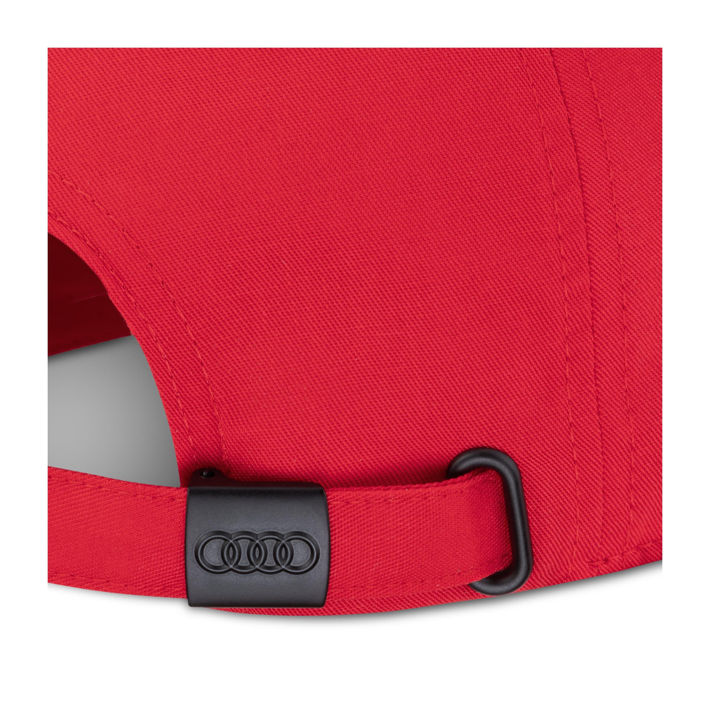 Original Audi Cap Baseballkappe Baseballcap Basecap Mütze rot