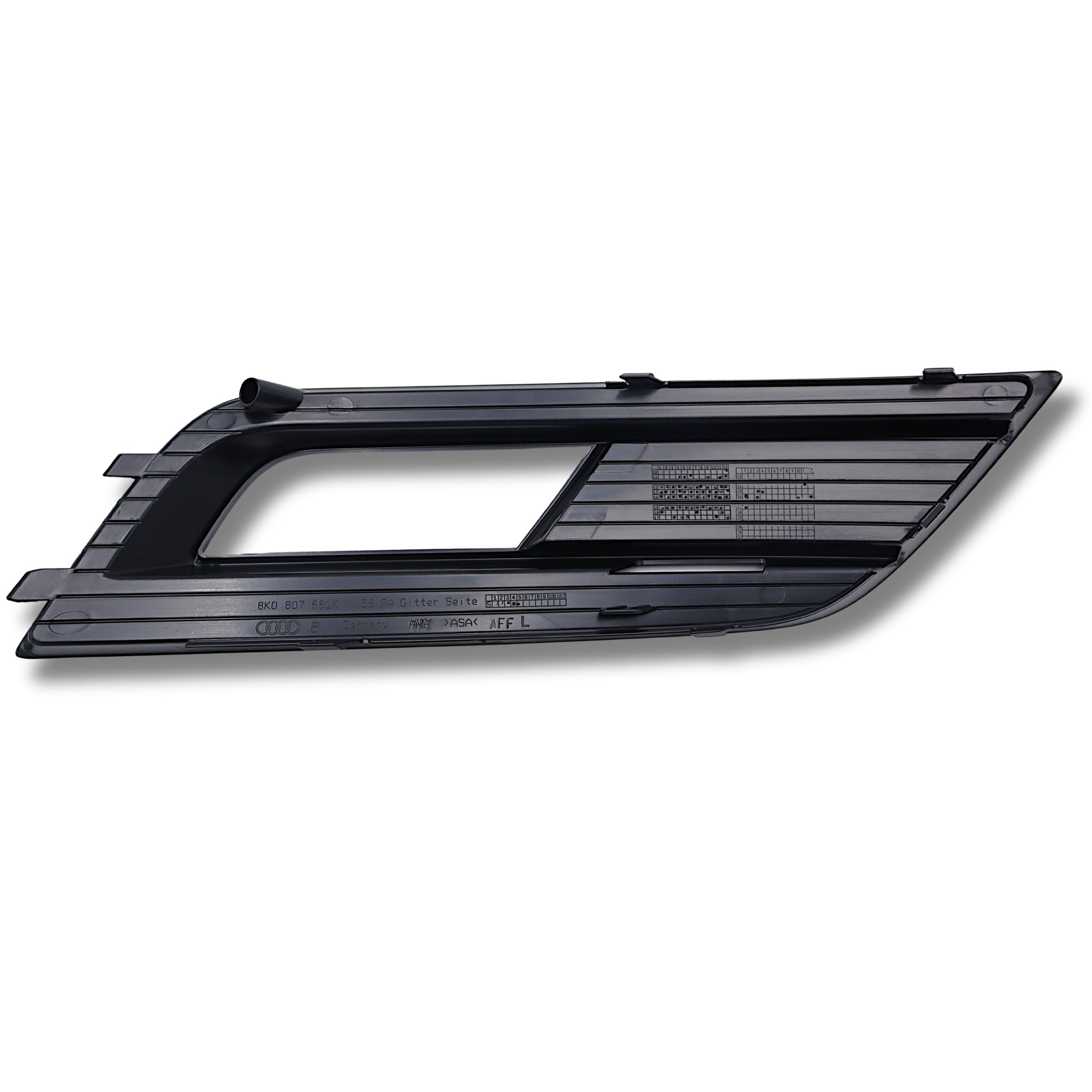 Original Audi A4 Luftführungsgitter links satinschwarz
