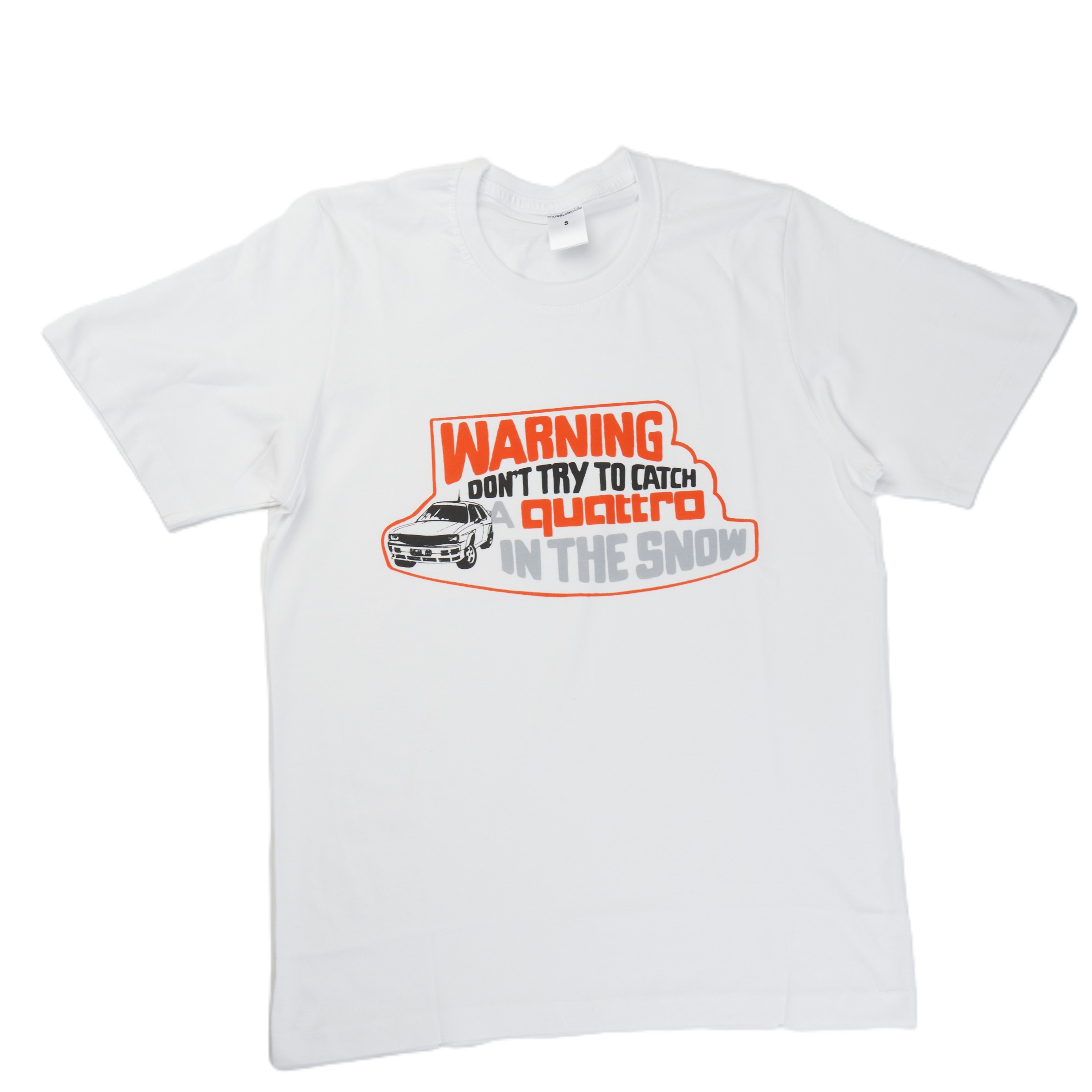 Original Audi T-Shirt Warning. Don't try to, unisex, weiß