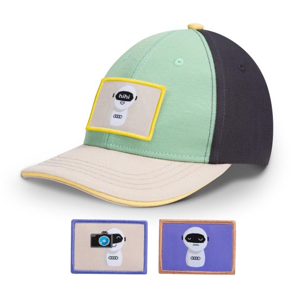 Original Audi Cap ADUI, Kinder, grün/grau