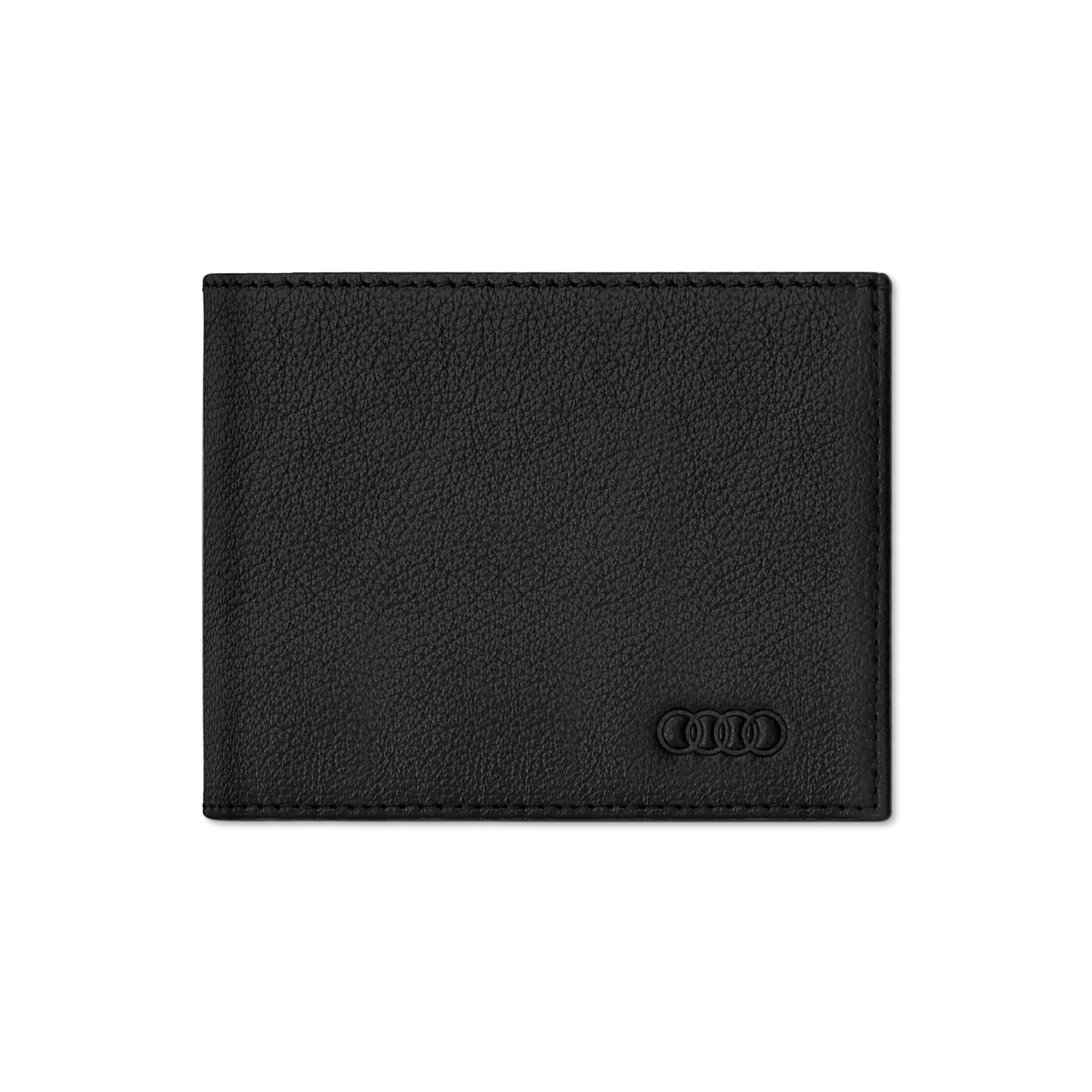 Original Audi Minibörse Leder Herren schwarz Geldbeutel Geldbörse Portemonnaie