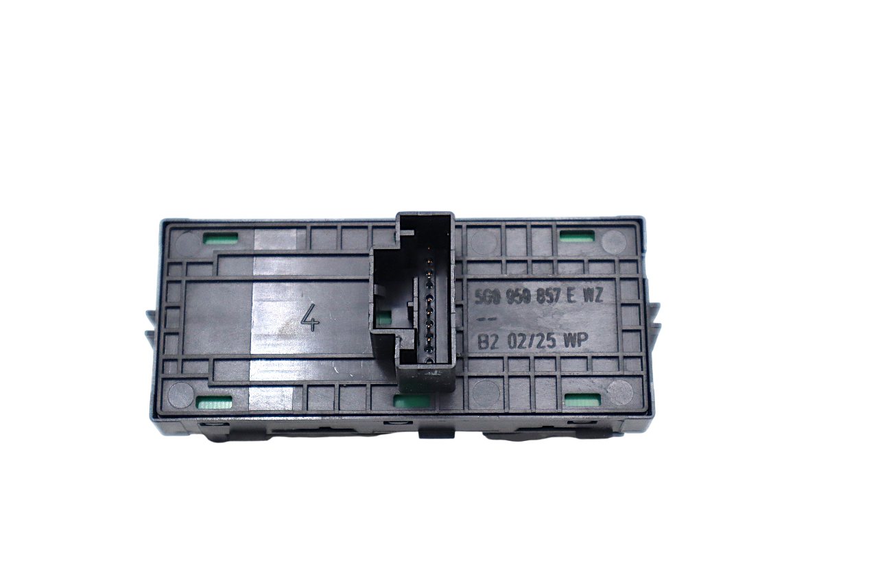 Original VW Golf Passat Seat Formentor Leon Schalter für elektrischen Fensterheber Fahrerseite schwarz/alu vorn & hinten