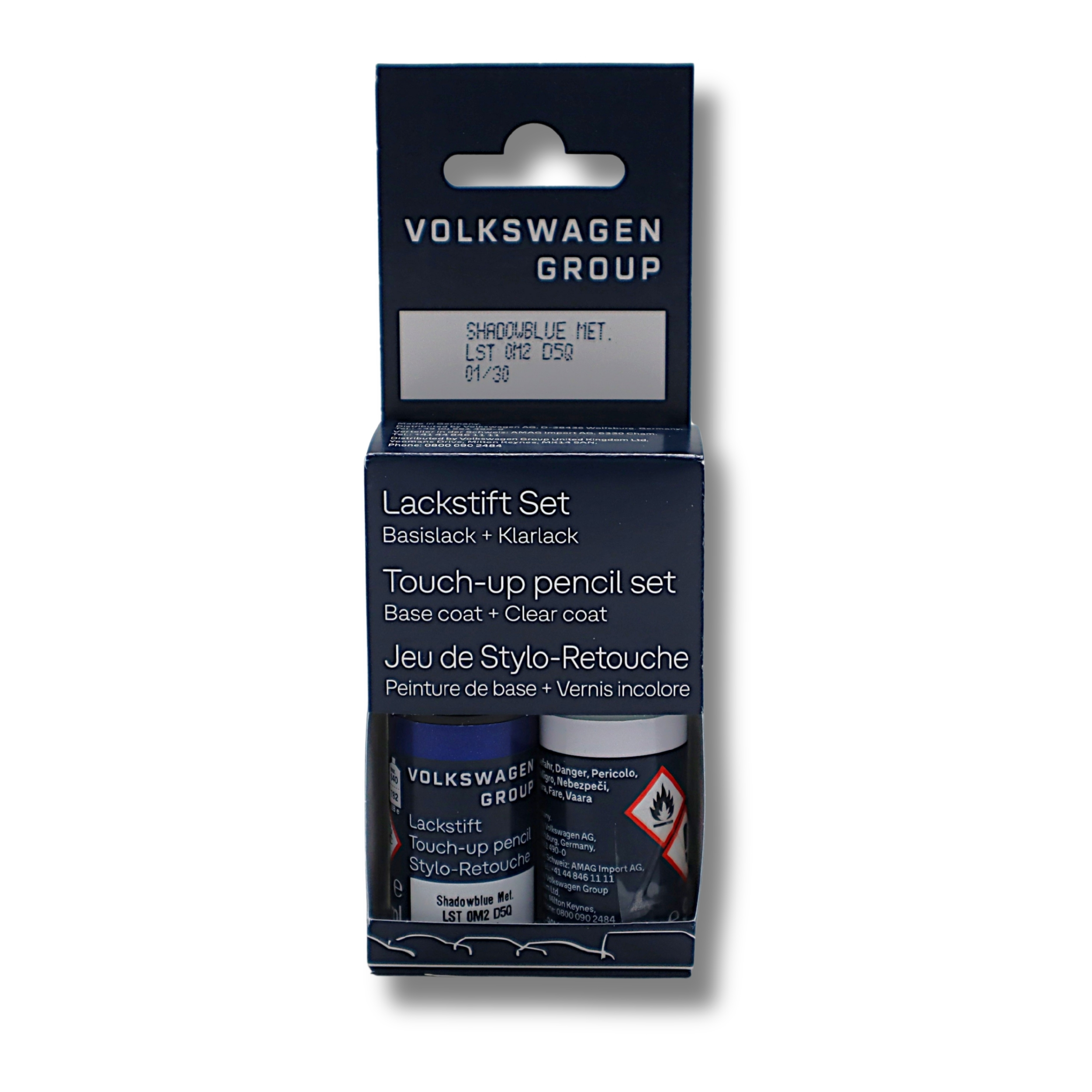 Original Audi VW SEAT Skoda Lackstiftset LD5Q shadow blue-metallic  - LST0M2D5Q