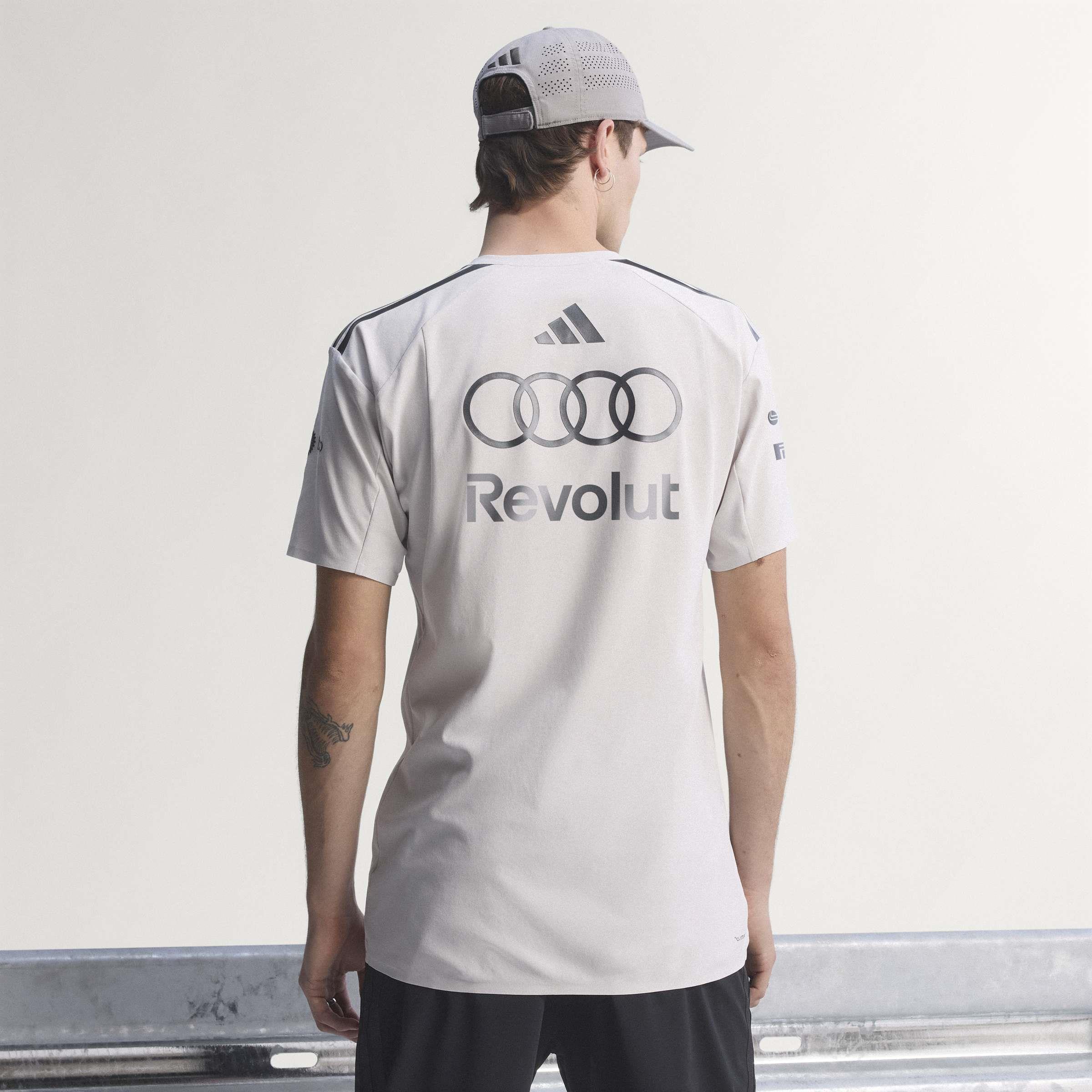 Original Audi Formel 1 Fan Polo kurzarm Herren, weiß - 313260250-Konfig