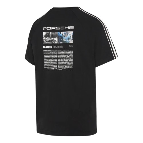 Original Porsche Tshirt Martini Racing - Unisex, schwarz - WAP420-Konfig