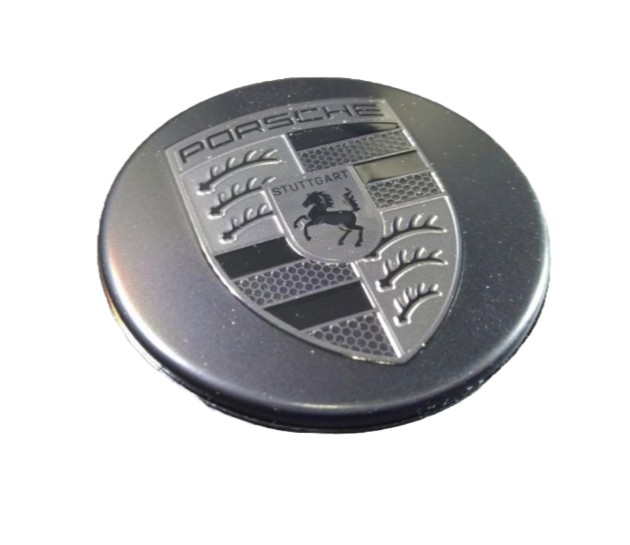 Original Porsche Radnabendeckel für Zentralverschluss in Turbonit - 9P1601349S JE1